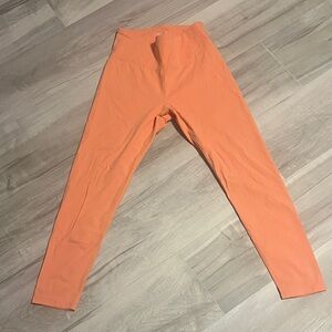 High-Waist Orange Leggings - Women